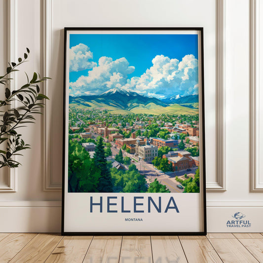 Helena Poster - Montana Wall Art