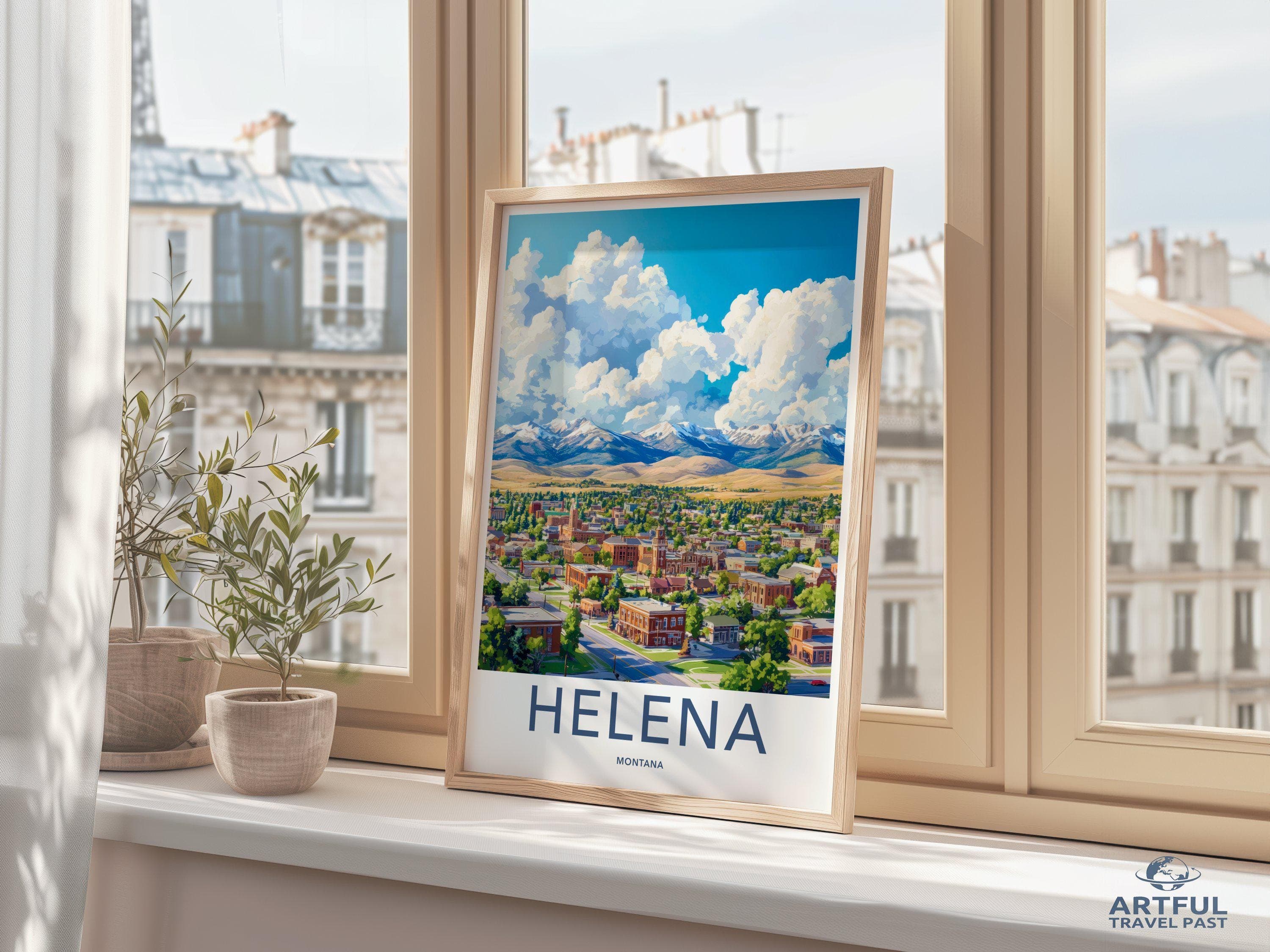 Helena Poster - Montana Wall Art