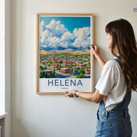 Helena Poster - Montana Wall Art