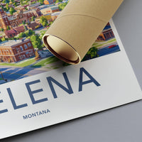 Helena Poster | Montana Wall Art | America Decor