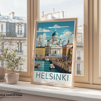 Helsinki Poster | Finland Wall Art | Scandinavia Decor