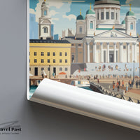 Helsinki Poster | Finland Wall Art | Scandinavia Decor