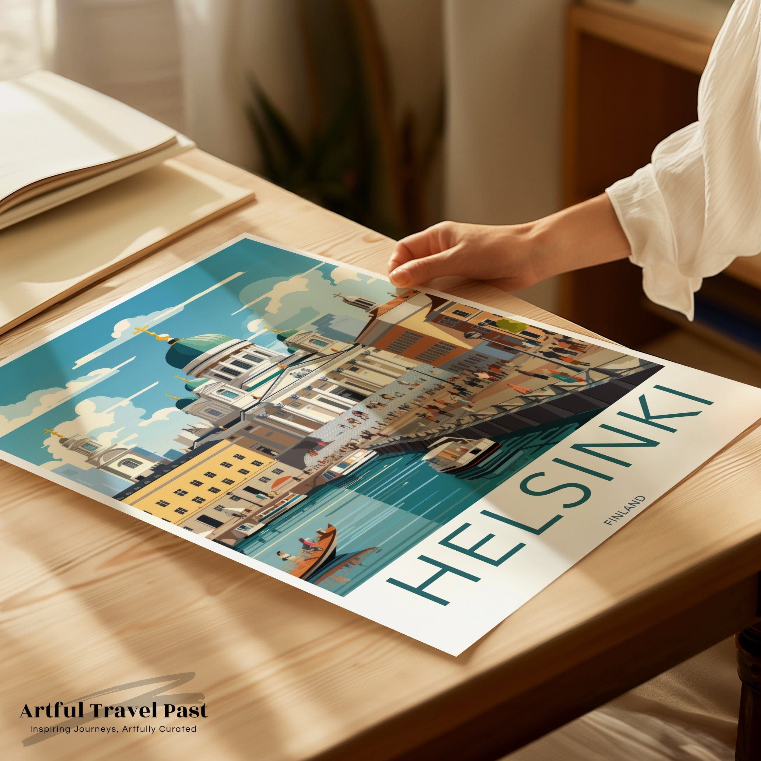 Helsinki Poster | Finland Wall Art | Scandinavia Decor