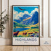 Highlands Poster - Scotland Wall Art