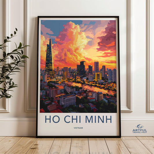 Ho Chi Minh City Poster - Vietnam Wall Art