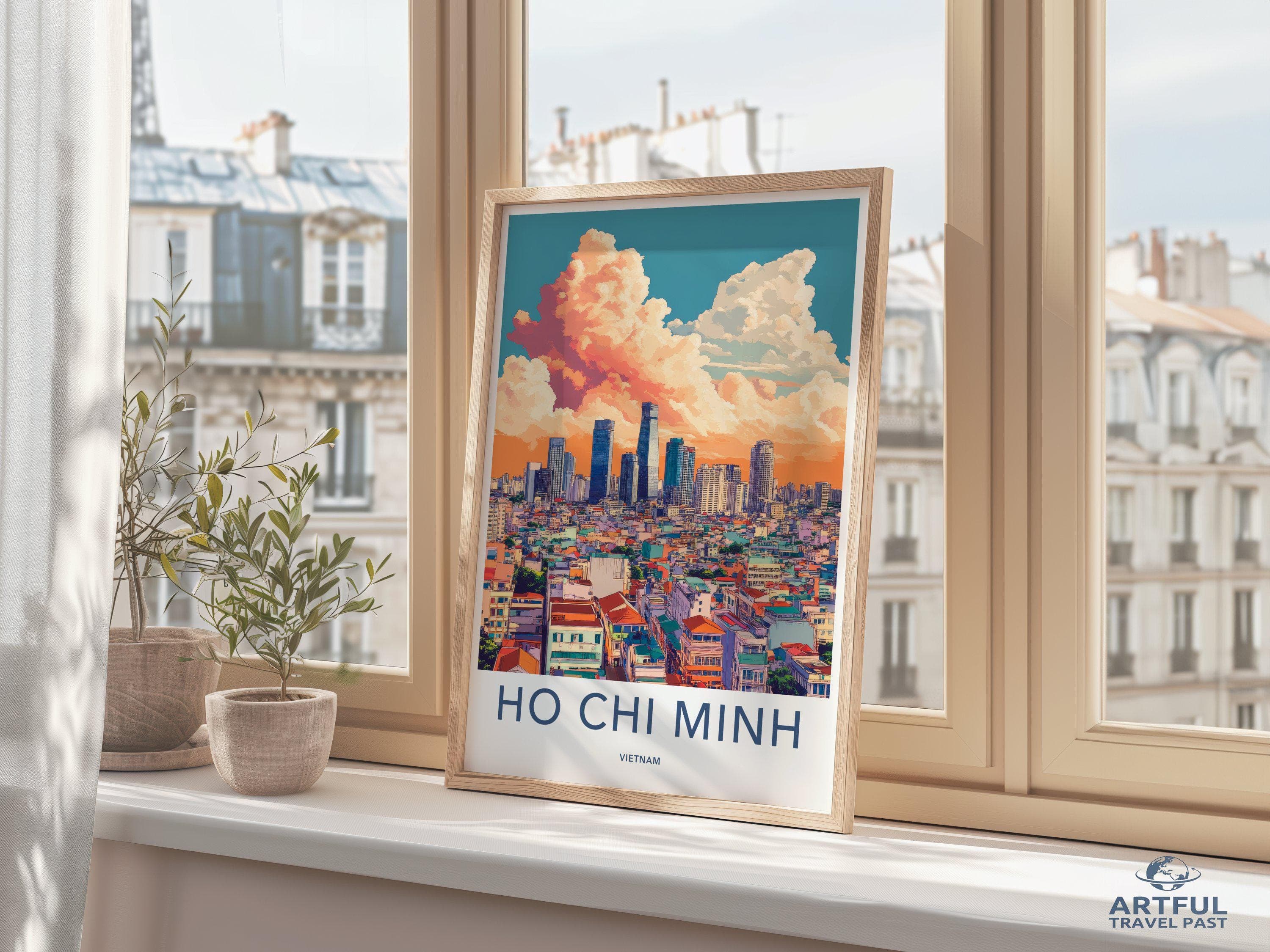 Ho Chi Minh City Poster - Vietnam Wall Art