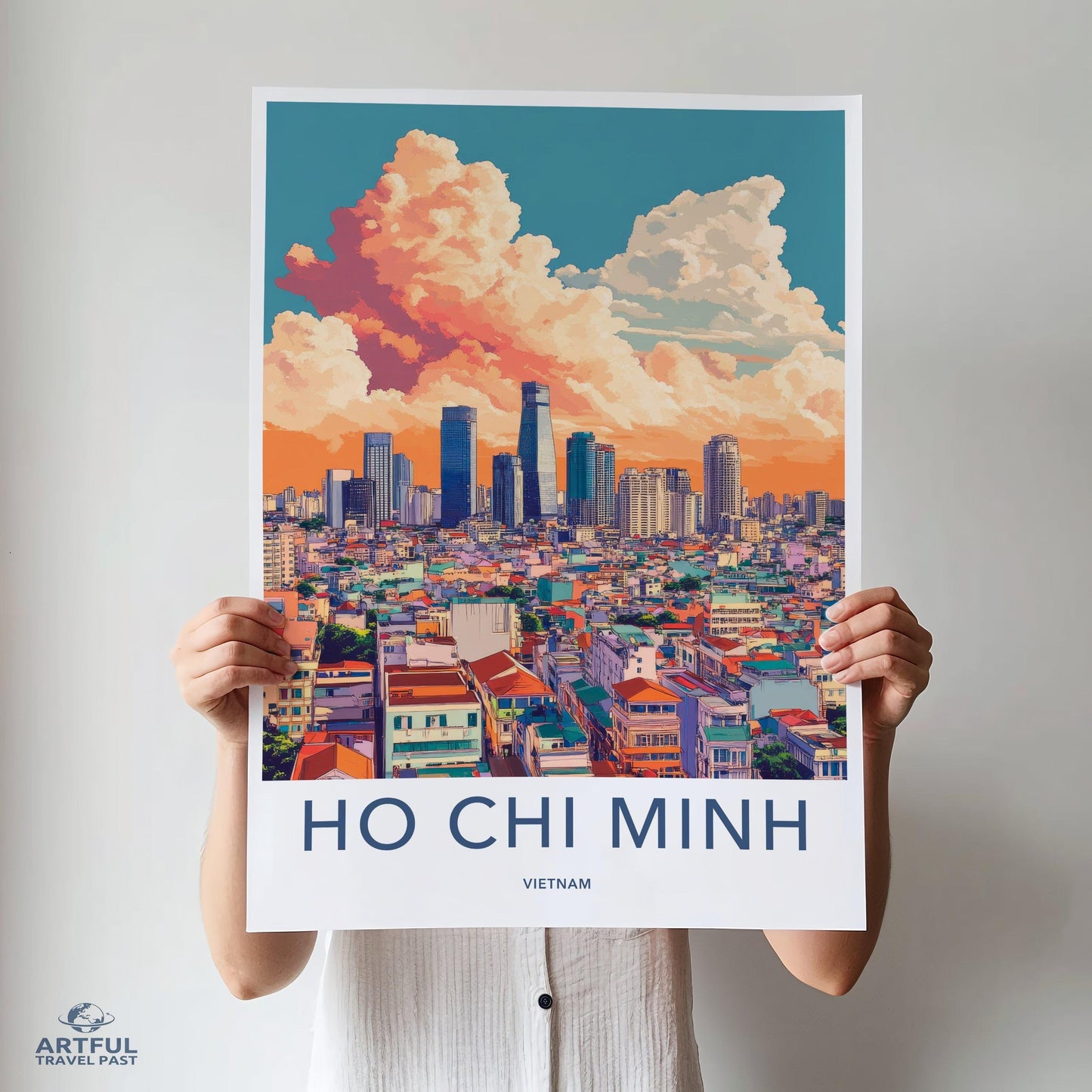 Ho Chi Minh City Poster - Vietnam Wall Art