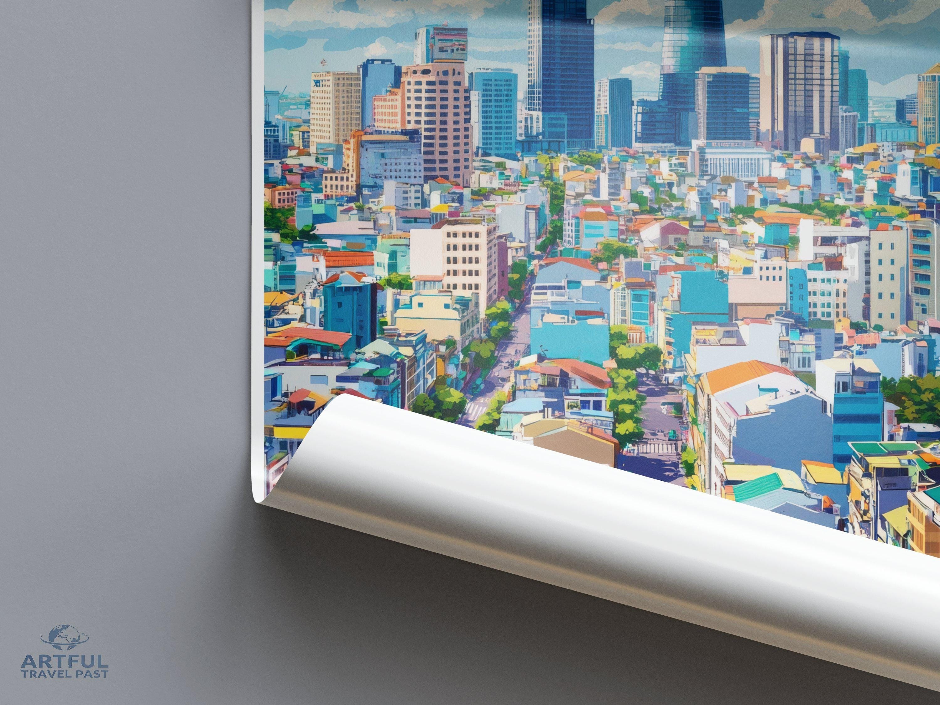 Ho Chi Minh City Poster | Vietnam Wall Art