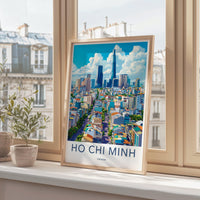 Ho Chi Minh City Poster | Vietnam Wall Art