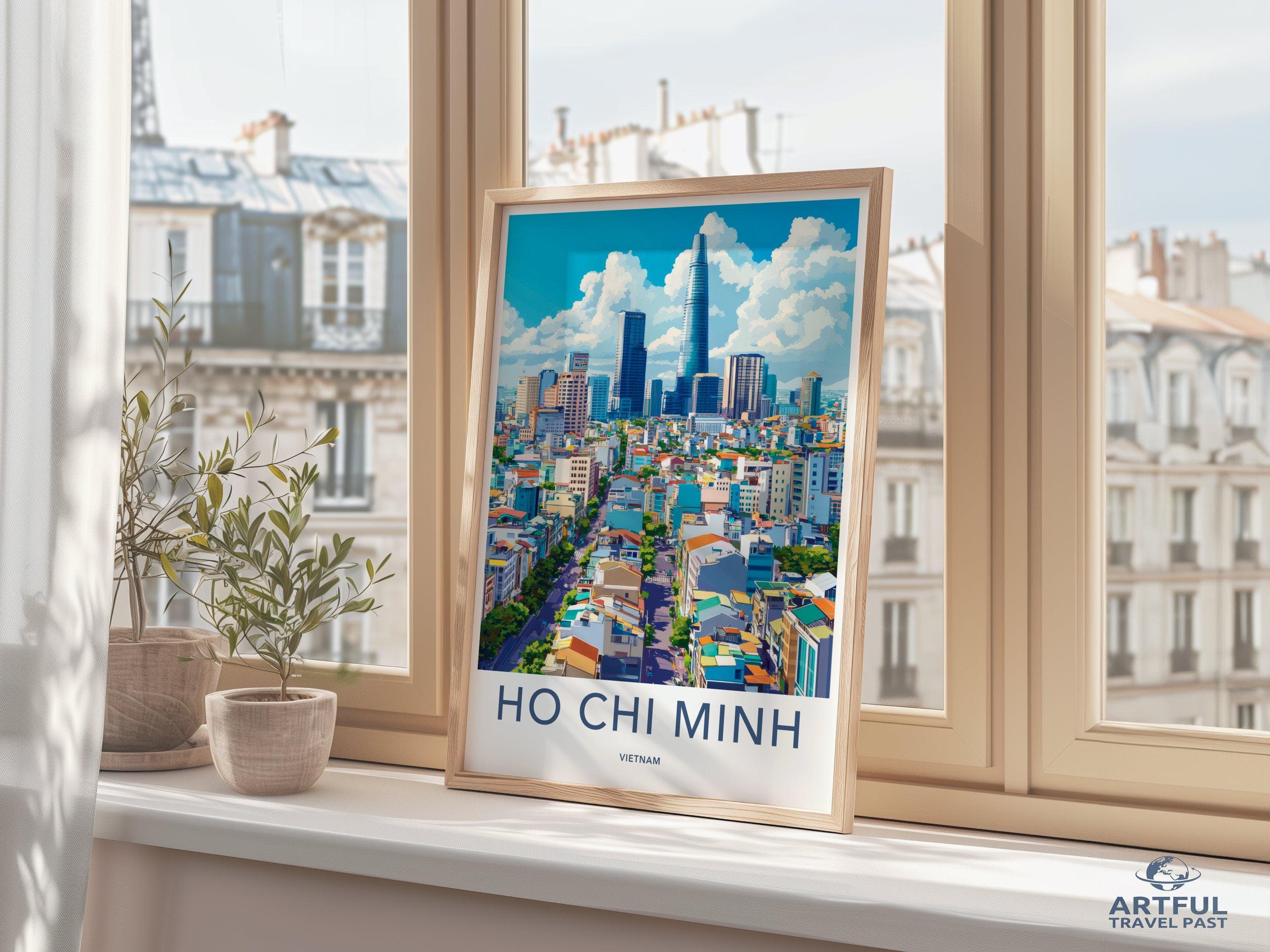 Ho Chi Minh City Poster | Vietnam Wall Art