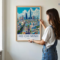 Ho Chi Minh City Poster | Vietnam Wall Art