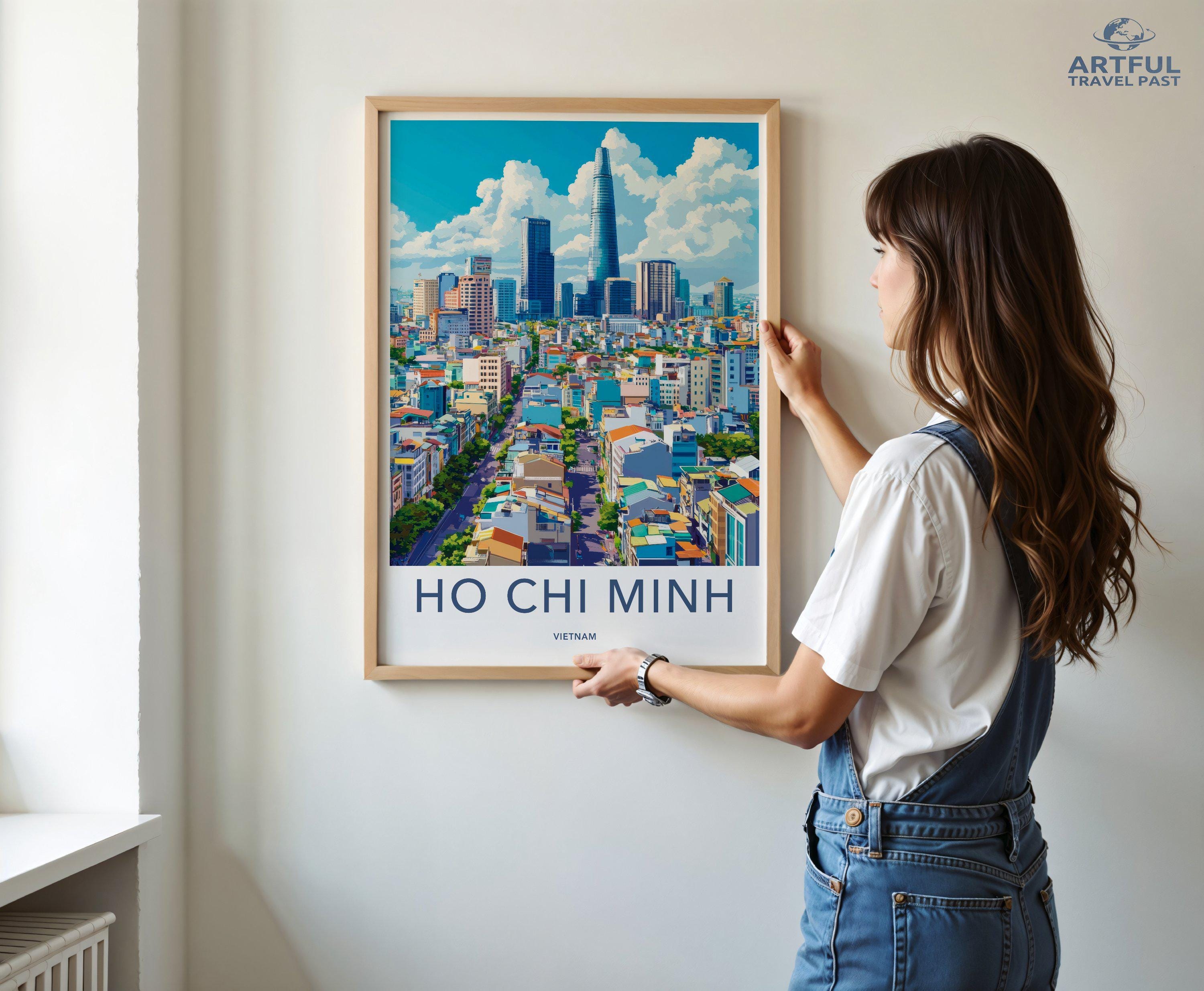 Ho Chi Minh City Poster | Vietnam Wall Art