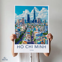 Ho Chi Minh City Poster | Vietnam Wall Art