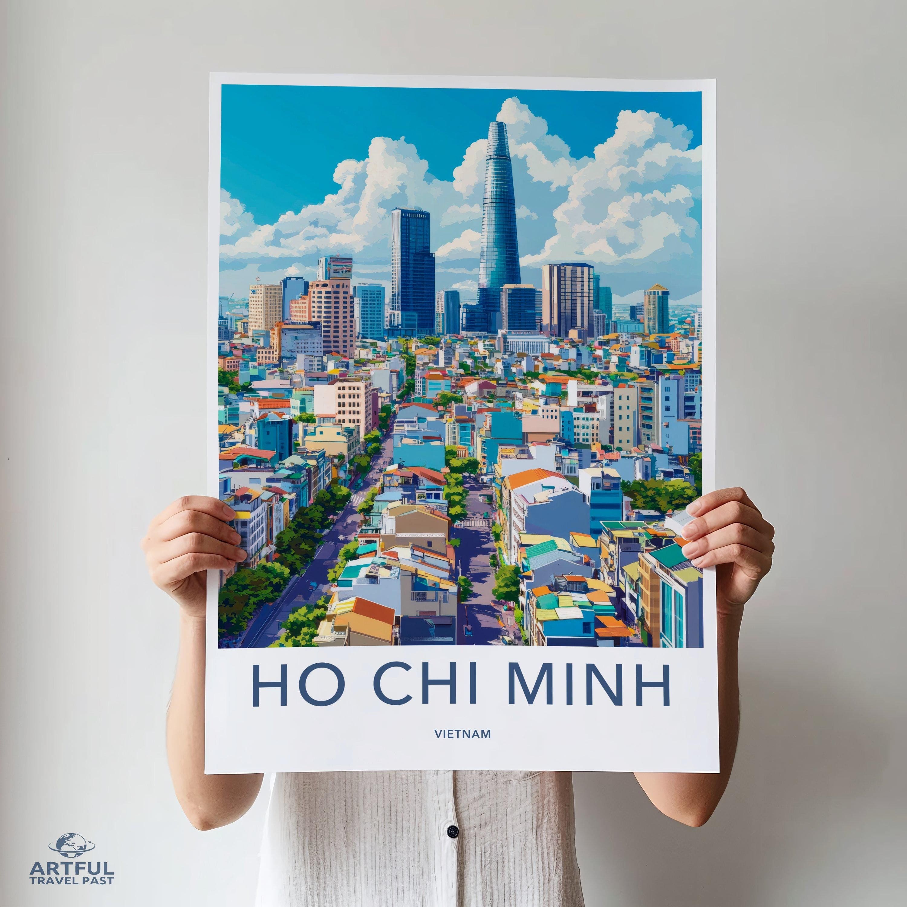 Ho Chi Minh City Poster | Vietnam Wall Art