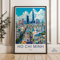 Ho Chi Minh City Poster | Vietnam Wall Art