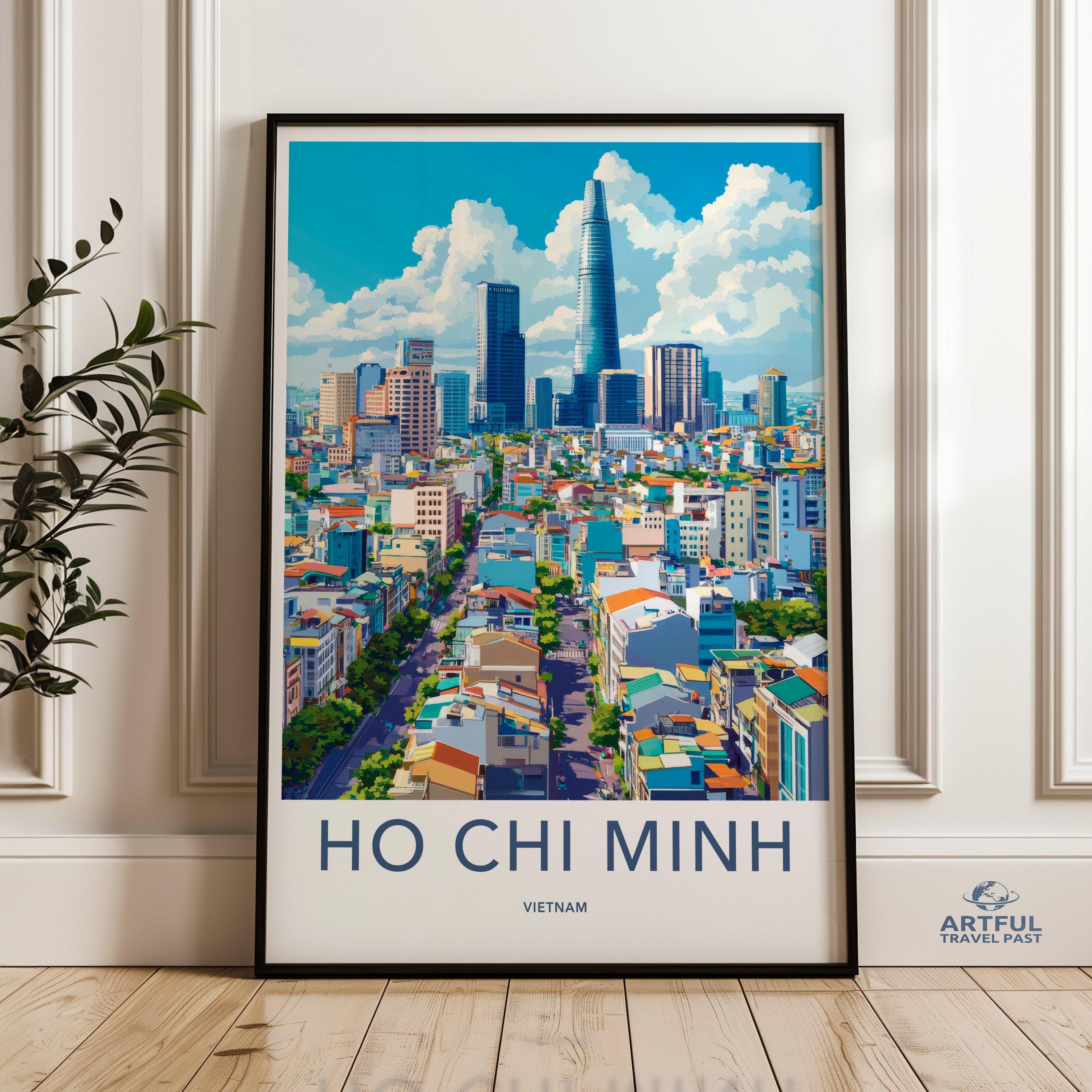 Ho Chi Minh City Poster | Vietnam Wall Art