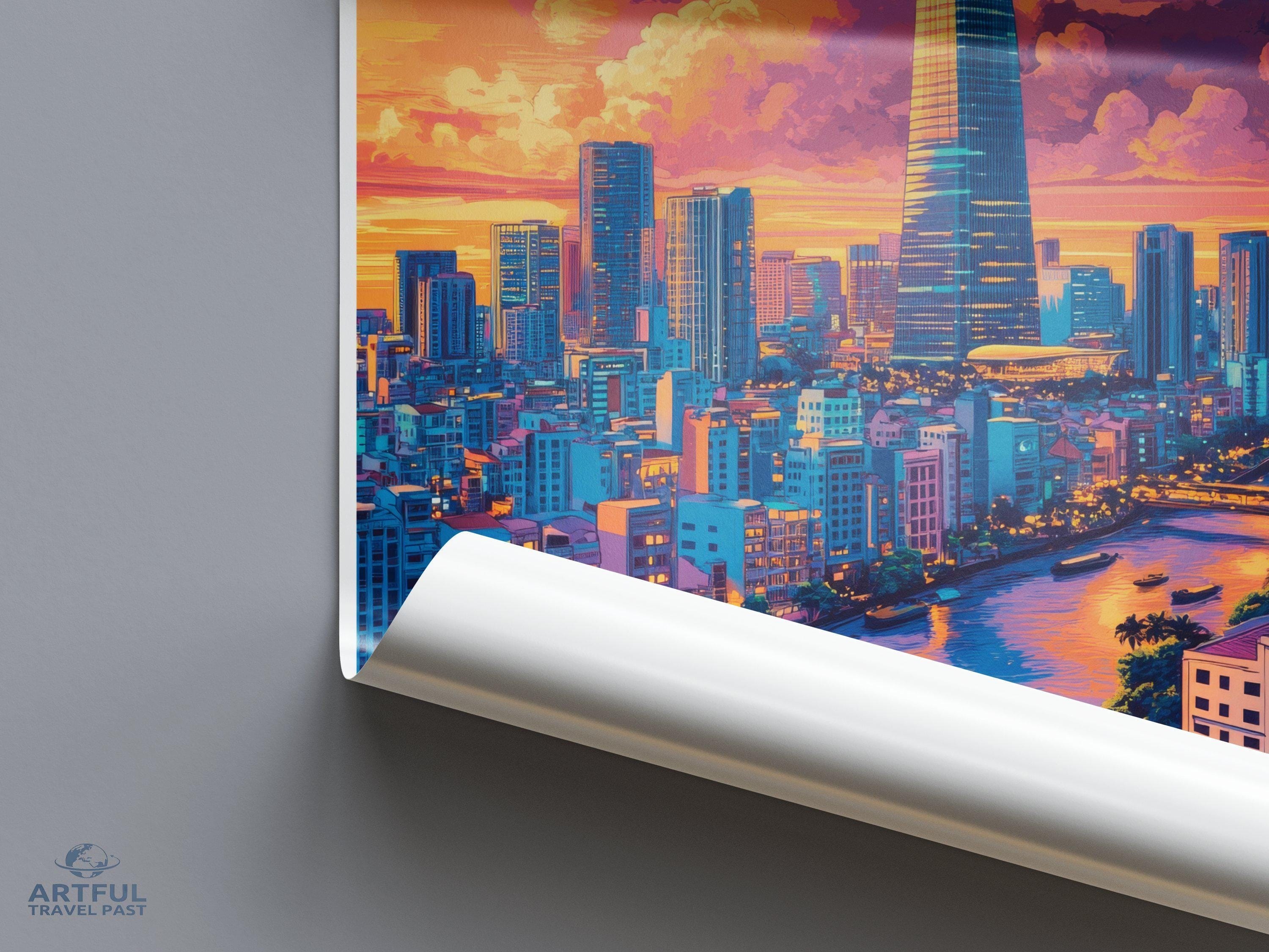 Ho Chi Minh City Poster | Vietnam Wall Art