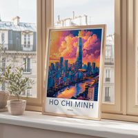 Ho Chi Minh City Poster | Vietnam Wall Art