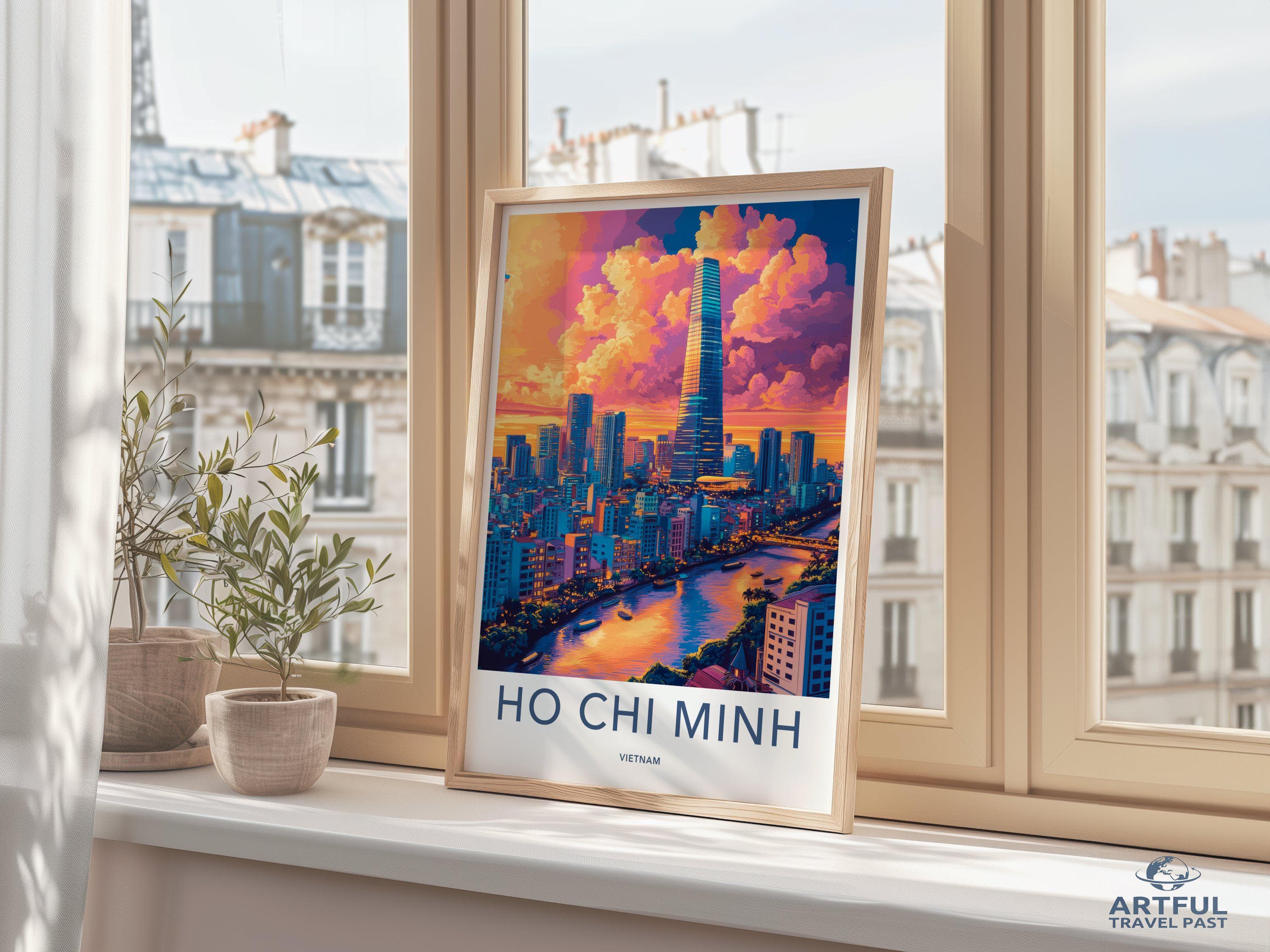 Ho Chi Minh City Poster | Vietnam Wall Art