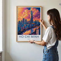 Ho Chi Minh City Poster | Vietnam Wall Art