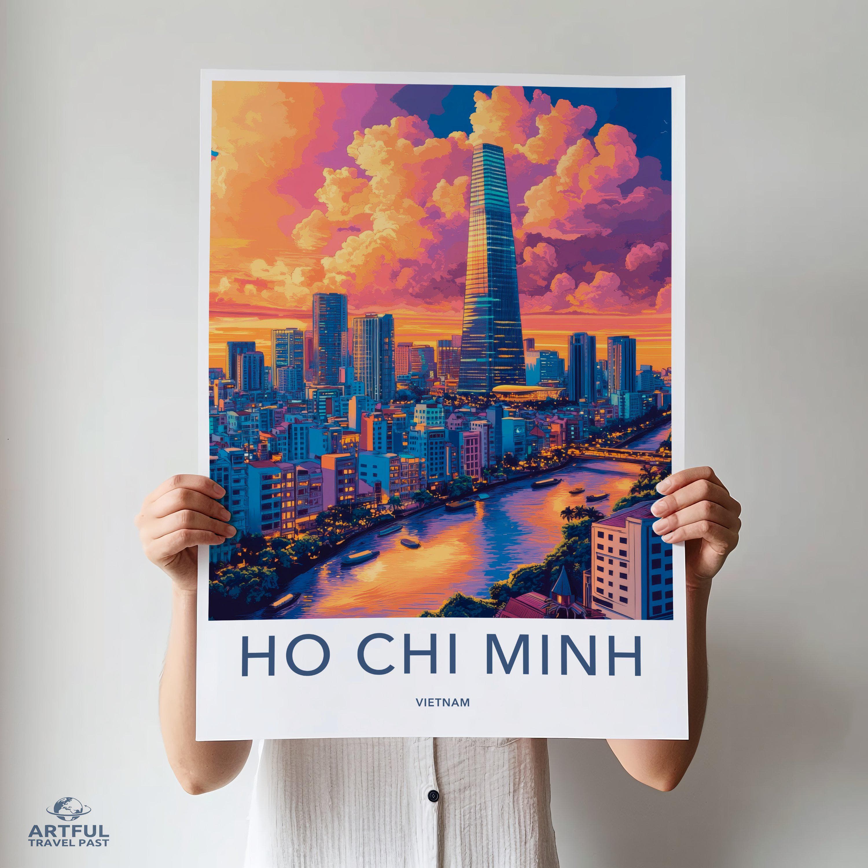 Ho Chi Minh City Poster | Vietnam Wall Art