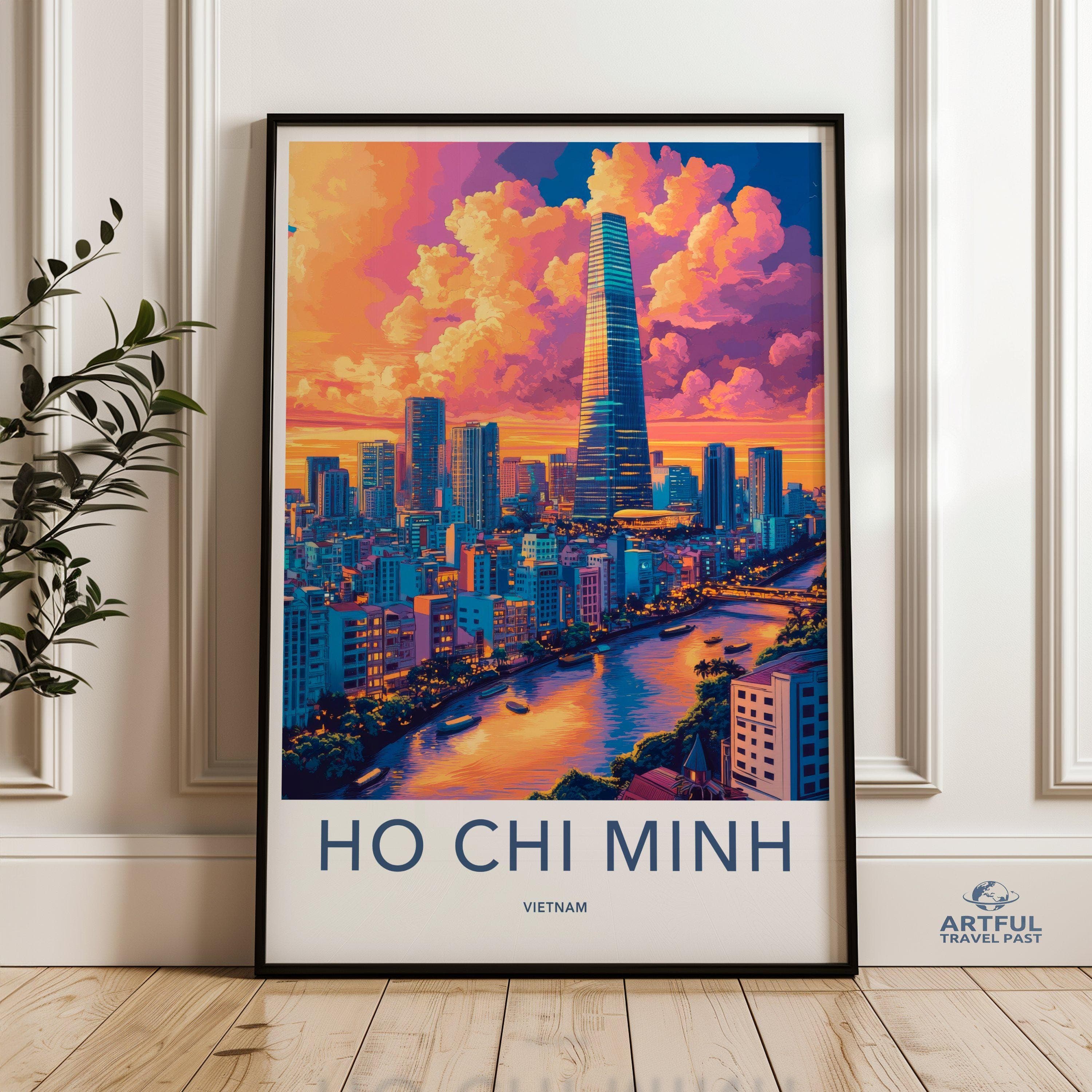 Ho Chi Minh City Poster | Vietnam Wall Art