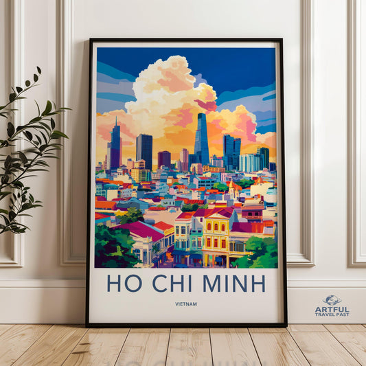 Ho Chi Minh City Poster - Vietnam Wall Art