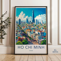 Ho Chi Minh City Poster | Vietnam Wall Art | Asia Decor