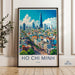 Ho Chi Minh City Poster | Vietnam Wall Art | Asia Decor