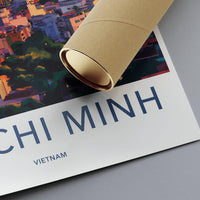 Ho Chi Minh City Poster | Vietnam Wall Art | Asia Decor