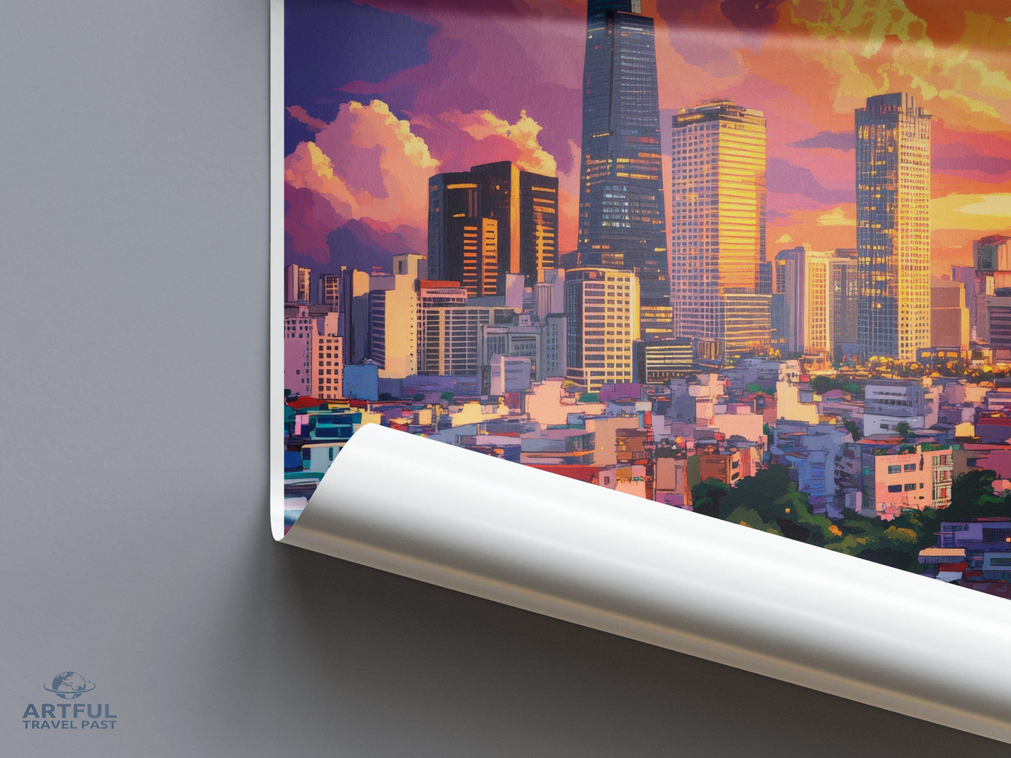 Ho Chi Minh City Poster | Vietnam Wall Art | Asia Decor