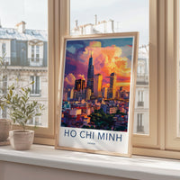 Ho Chi Minh City Poster | Vietnam Wall Art | Asia Decor