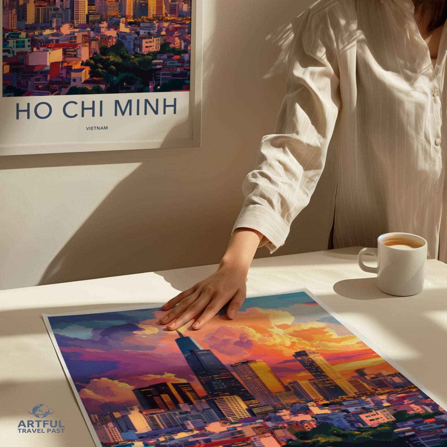 Ho Chi Minh City Poster | Vietnam Wall Art | Asia Decor