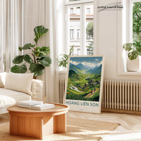 Hoang Lien Son Poster | Vietnam Wall Art | Asia Decor
