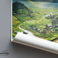 Hoang Lien Son Poster | Vietnam Wall Art | Asia Decor