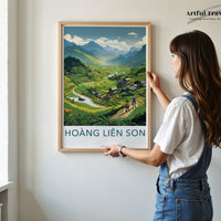 Hoang Lien Son Poster | Vietnam Wall Art | Asia Decor