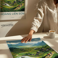 Hoang Lien Son Poster | Vietnam Wall Art | Asia Decor