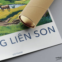 Hoang Lien Son Poster | Vietnam Wall Art | Asia Decor