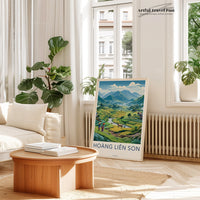 Hoang Lien Son Poster | Vietnam Wall Art | Asia Decor