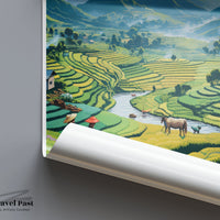 Hoang Lien Son Poster | Vietnam Wall Art | Asia Decor