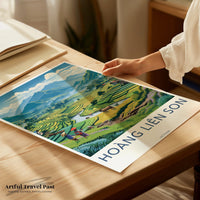 Hoang Lien Son Poster | Vietnam Wall Art | Asia Decor