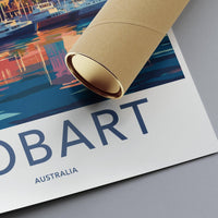 Hobart Poster | Australia Wall Art | Oceania Decor