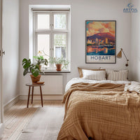 Hobart Poster | Australia Wall Art | Oceania Decor