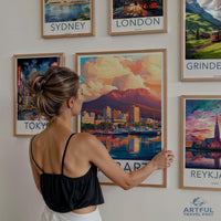 Hobart Poster | Australia Wall Art | Oceania Decor