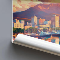 Hobart Poster | Australia Wall Art | Oceania Decor
