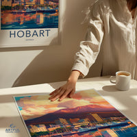 Hobart Poster | Australia Wall Art | Oceania Decor