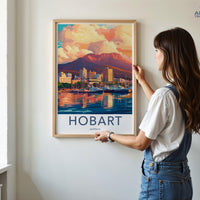 Hobart Poster | Australia Wall Art | Oceania Decor