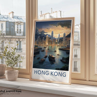Hong Kong Poster | Scenic Asia Wall Art