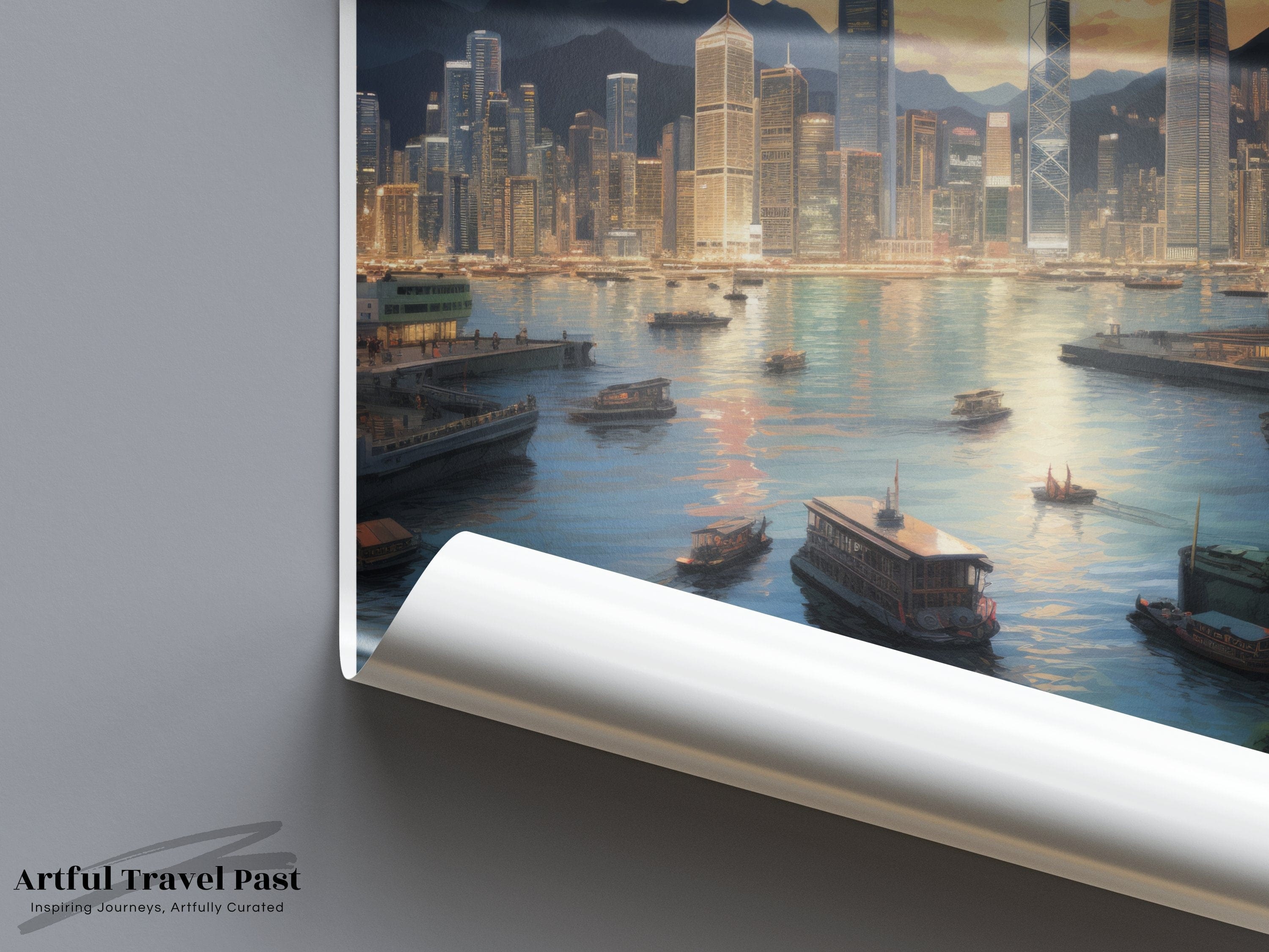 Hong Kong Poster | Scenic Asia Wall Art
