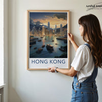 Hong Kong Poster | Scenic Asia Wall Art